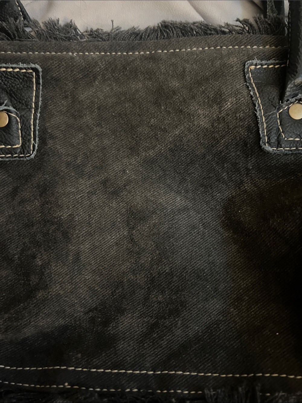 Myra Bag Black and White Spotted Cowhide Tote - Picture 5 of 16